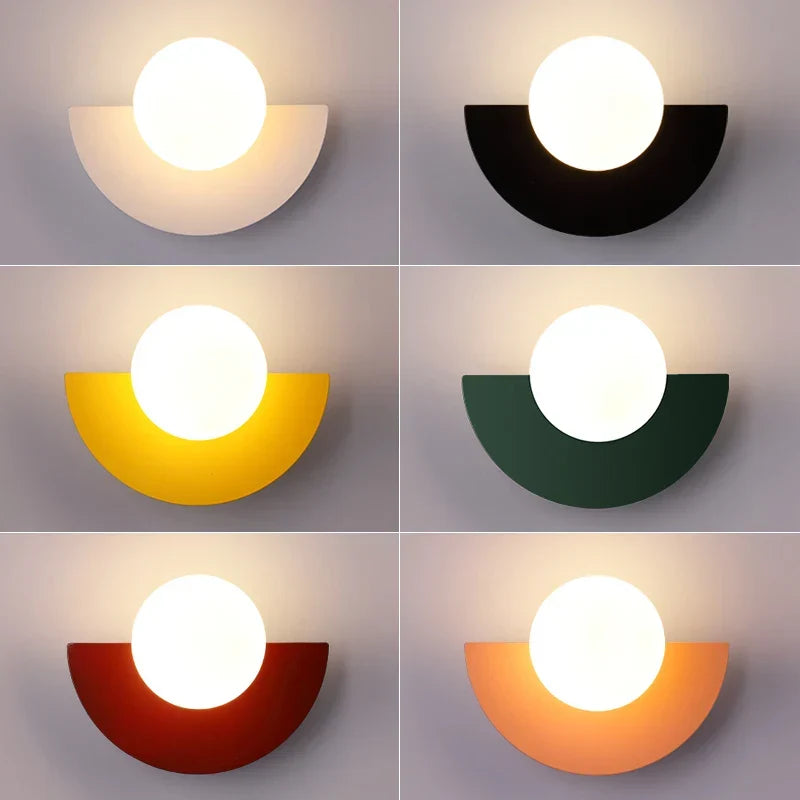 Moderne LED Wandlamp met Geometrisch Design voor Woonkamer & Slaapkamer