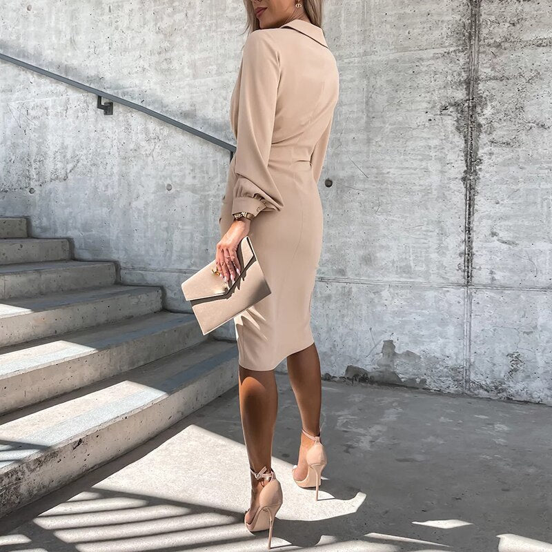 Zomerjurk voor Vrouw Midi Jurk met Split - StudioMarella