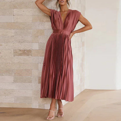 Mouwloze Dames Jurk Elegante Zomerjurk