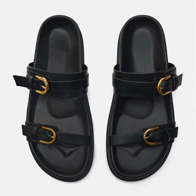 Zandalen voor Vrouwen Comfortabele Gele Sandalen
