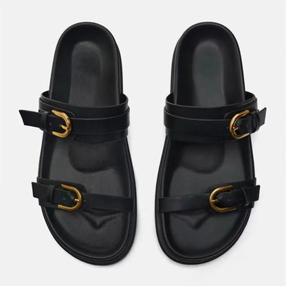 Zandalen voor Vrouwen Comfortabele Gele Sandalen