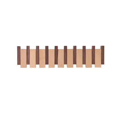 Magnetische Wandkapstok Beuken & Walnoot – Inklapbare Haken Duurzaam FSC-Hout Smal Design Hal Entree Slaapkamer Scandinavisch