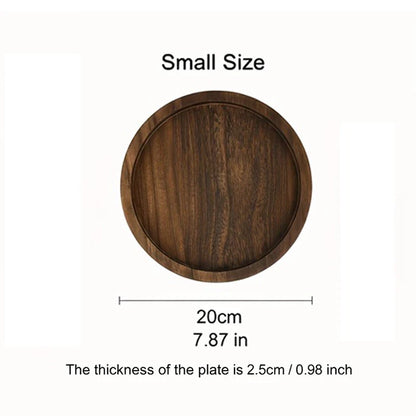 Salontafel Decoratie Ronde Houten Dienblad Farmhouse Stijl Centerpiece