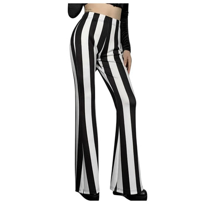 Hoge Taille Flare Broek Chic Zwart Modieus