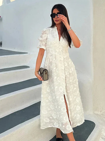Elegante Jurk met Kant en Uitholling - StudioMarella