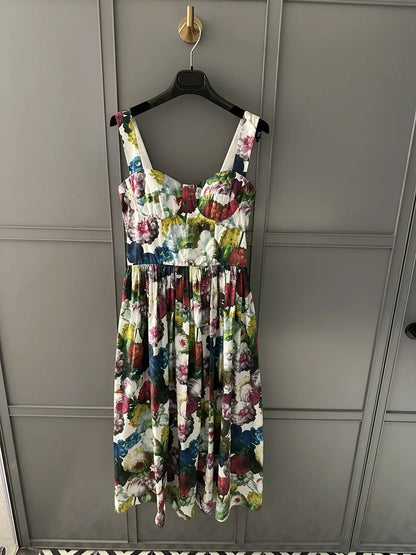 Zomerjurk van LuminousDay Vrouwelijke Bloemenjurk Zomerse Kleding - StudioMarella