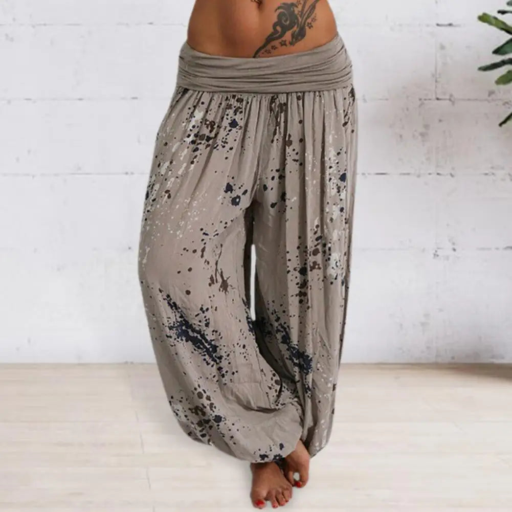 Dames Zomerbroek Tie Dye Print Comfortabel