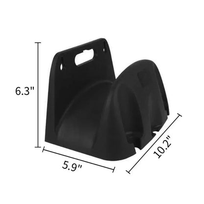 Wandhouder voor Tuinslang Zwart Kunststof 15x26x16cm Opbergsysteem