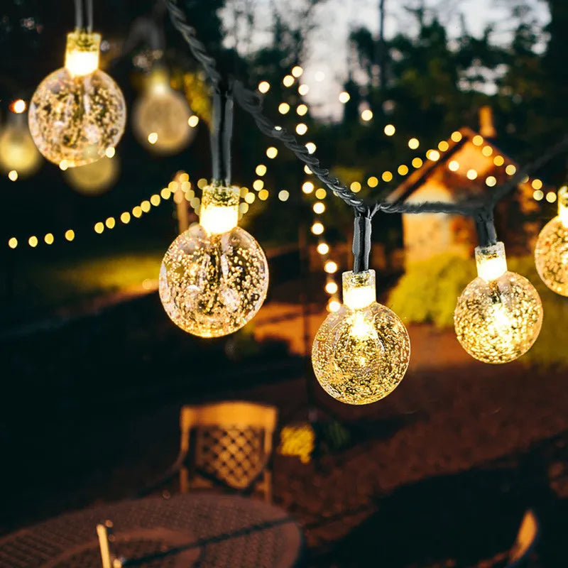 Zonne-energie Fonkelende Tuinverlichting 10 Meter LED Snoer Waterdicht IP65 Buitenverlichting Sfeerlampen voor Tuin Terras en Balkon