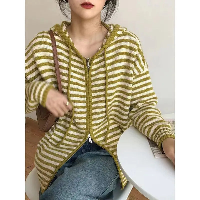 Heren Hoodie Gestreept Casual Trui