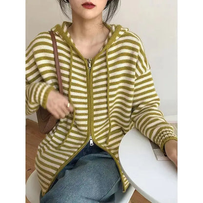 Heren Hoodie Gestreept Casual Trui
