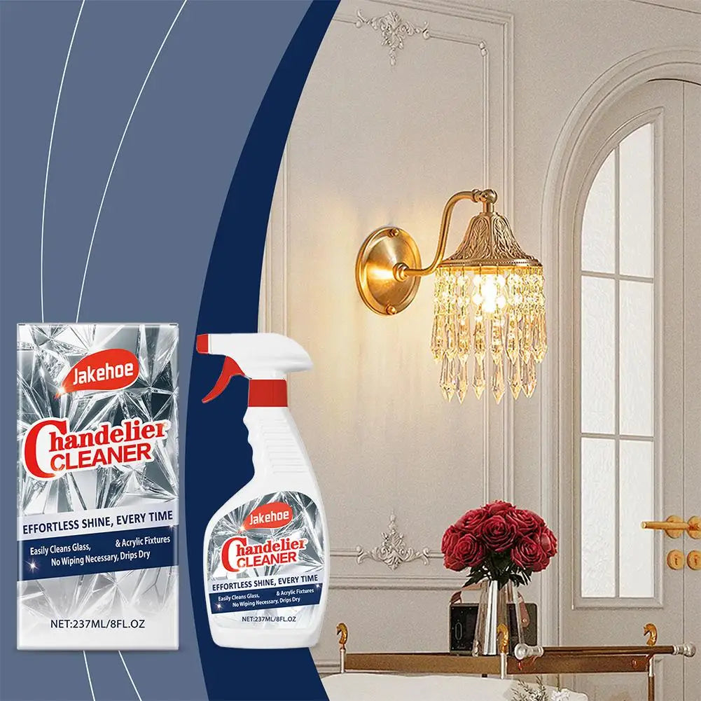 Lamp & Glas Reinigingsspray – Voor Kristallen Lampen, Glas en Metaal