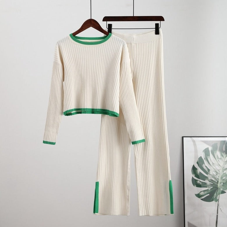 Vrouwelijke Tweedelige Set jurk en broek