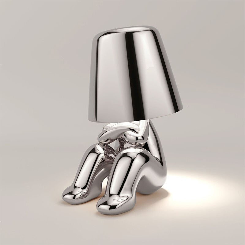 Figuurlamp LED Touch Dimbaar USB Oplaadbaar Goud Zilver Sfeerverlichting Woonkamer Slaapkamer Bureau Decoratielamp Cadeau