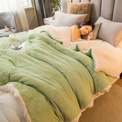 Wollen Plaid Deken | Warm & Zacht | Dubbelzijdig | Voor Bed, Bank & Winter