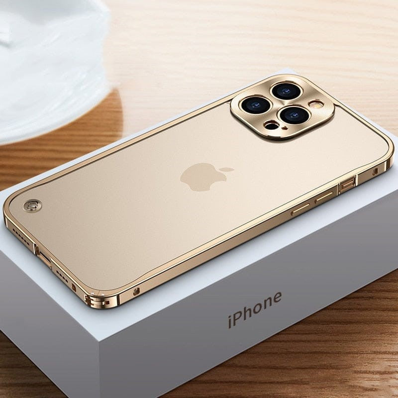 Aluminium iPhone Hoesje Lichtgewicht Bescherming Precisie CNC-Gefreesd Robuust Slank Bumper Case Premium Metalen Telefooncover