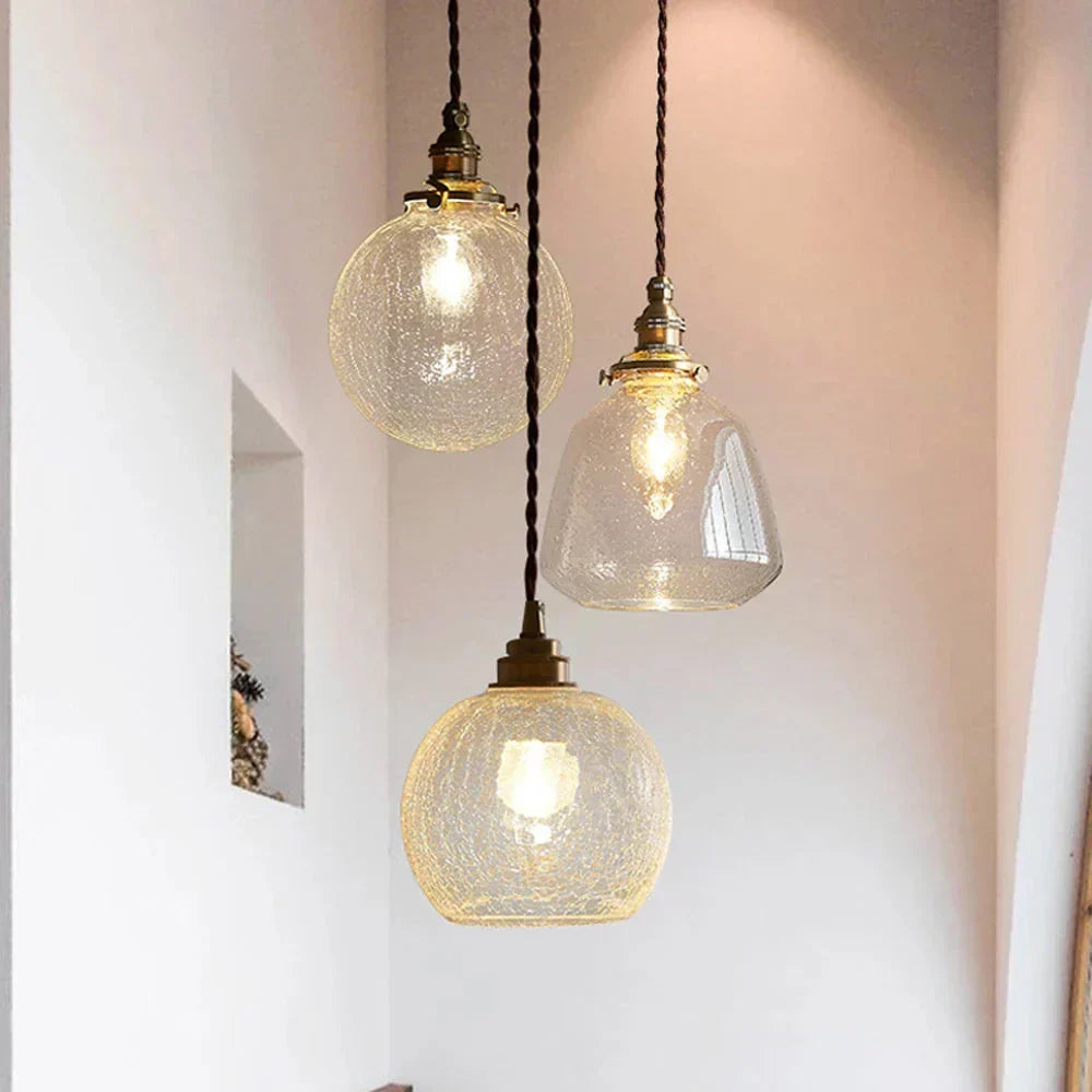 Hanglamp Kristalglas Transparant Scandinavisch Retro E27 15cm LED Eetkamer Woonkamer Minimalistisch