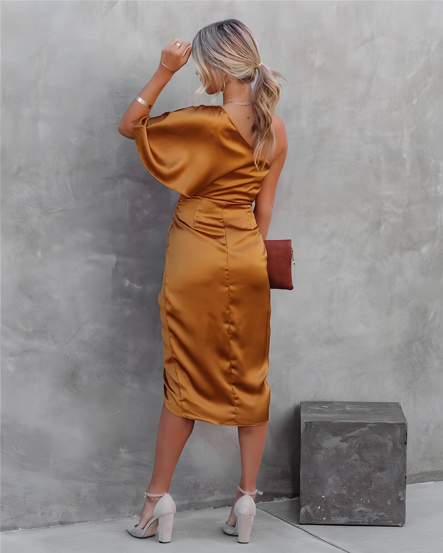 Luxe Avondjurk Zijde voor Dames Elegante Jurk