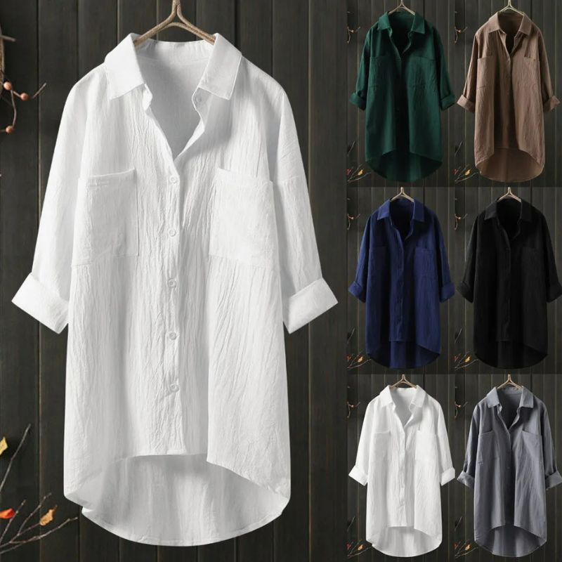 Luxe Blouse Lange Mouwen voor Vrouw