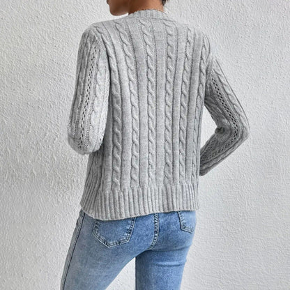 Vest met Knopen en Lange Mouwen voor Vrouw