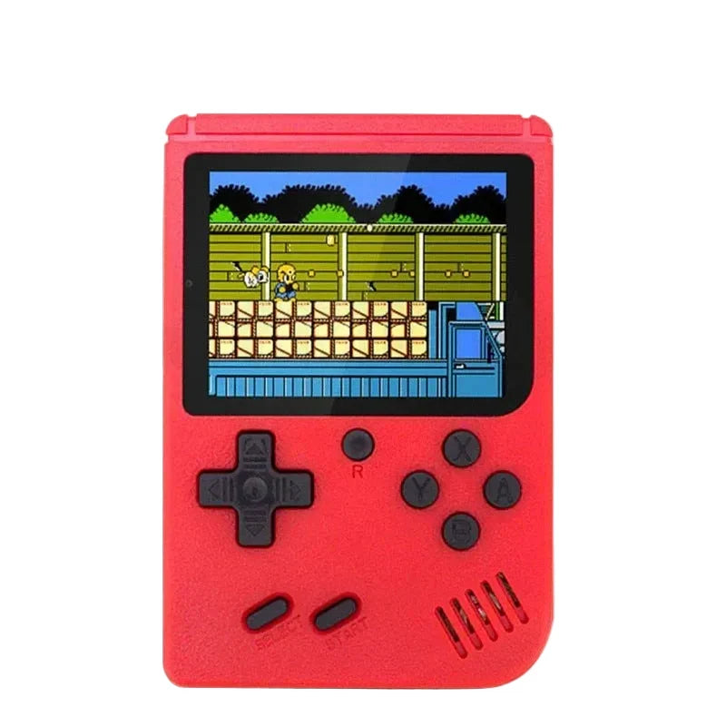 Retro Handheld Spelcomputer met 400 Klassieke Games – Oplaadbaar met TV-Aansluiting – 3 Inch Scherm – Zwart, Wit, Rood, Blauw, Geel