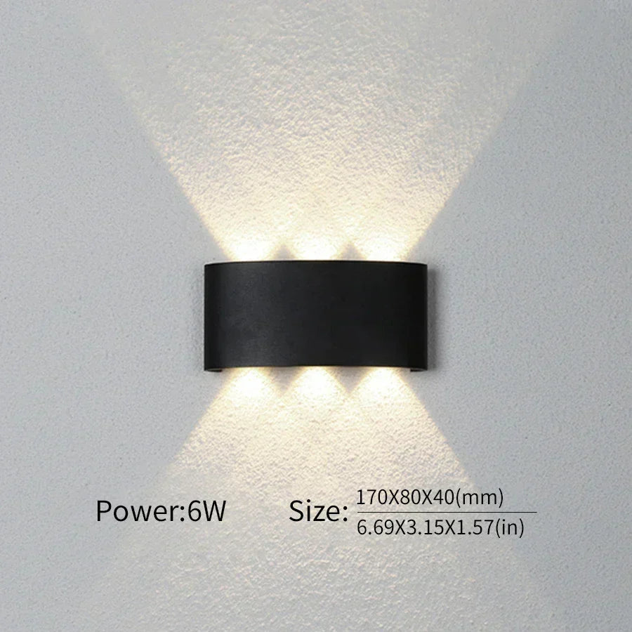 Minimalistische LED-wandlamp voor binnen of buiten - Aluminium - Zwart of Wit - 2W tot 10W