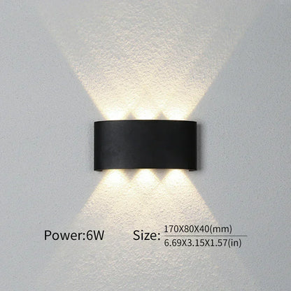 Minimalistische LED-wandlamp voor binnen of buiten - Aluminium - Zwart of Wit - 2W tot 10W