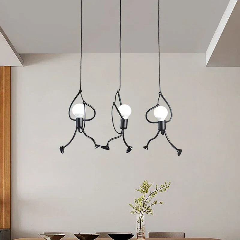 Unieke Wandlamp Klimmende Man — Industrieel Design Sculptuur — Scandinavische Wand Verlichting