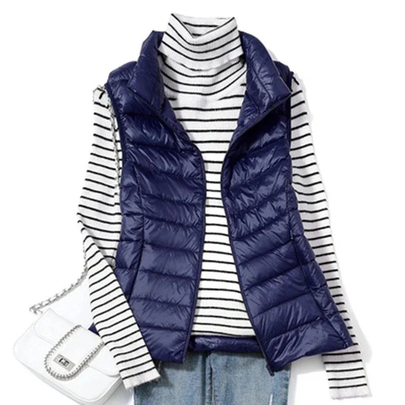 Dames Bodywarmer Lichtgewicht Puffer jas voor Lente