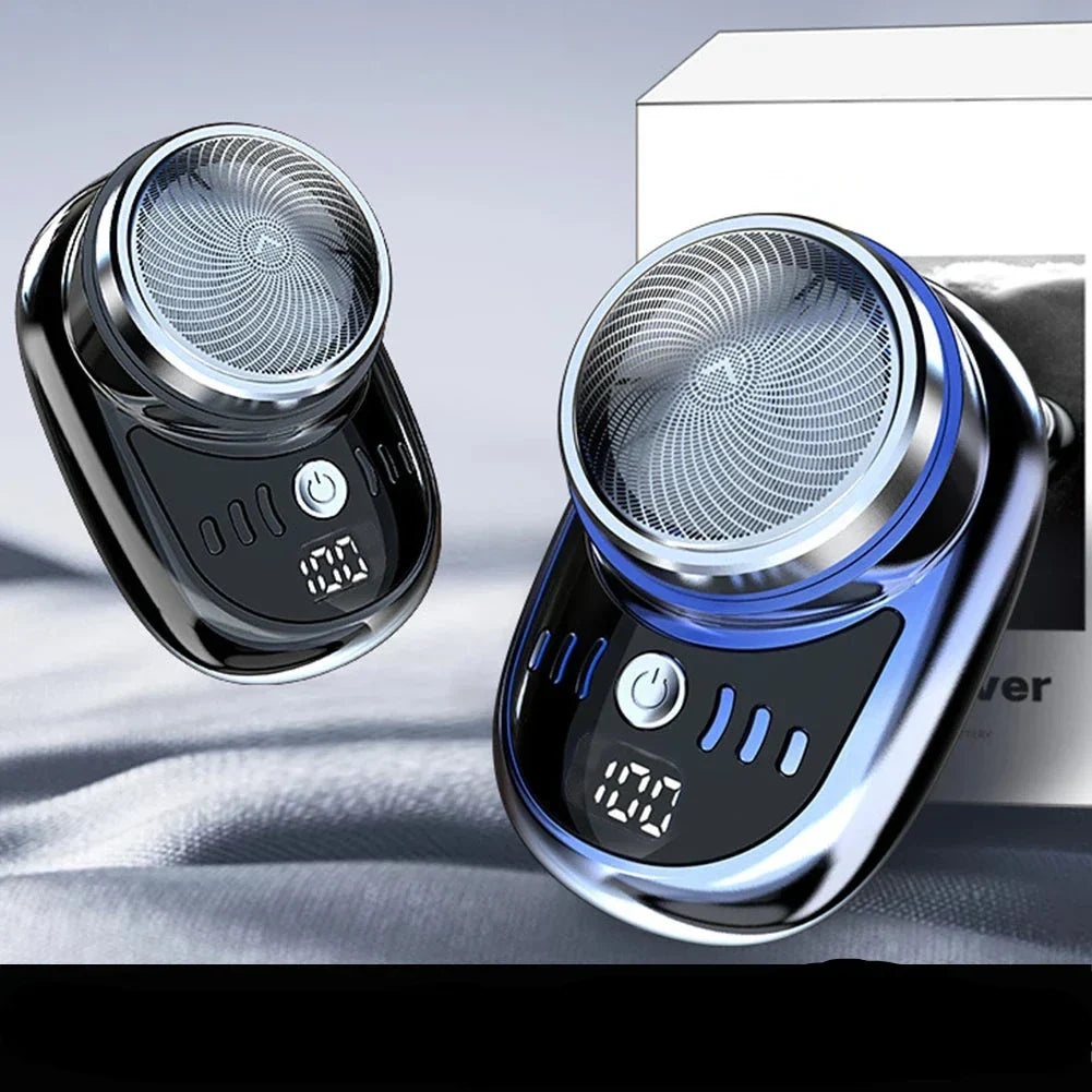 Compacte Oplaadbare Scheerapparaat USB Mini Draadloos Digitaal Display Afneembare Scheermes voor Reizen Mannen
