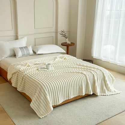 Sansoti Flanellen Dekbedovertrek 240x220 cm | Zacht Fleece & Dubbelzijdig | Luxe Hotelcomfort