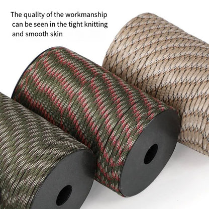 Paracord 550 Survival Touw 100 Meter 9 Kern 4mm Militaire Kwaliteit Outdoor Camping