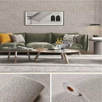 Zelfklevend Behang Linnen 3D 50cm Diatoom Wandpaneel Woonkamer Slaapkamer Muurdecoratie Zelfklevend Schuim Wandbekleding Rol