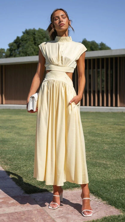 Vrouwelijke Zomerjurk Midi Jurk Elegante Mode