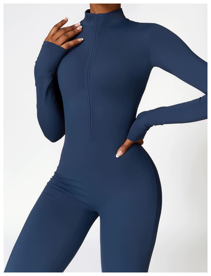 Warme Fleece Jumpsuit voor Vrouw met Stretch