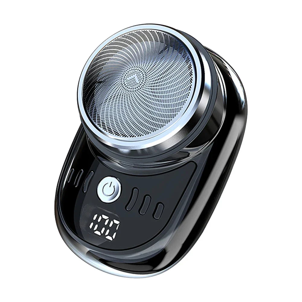 Compacte Oplaadbare Scheerapparaat USB Mini Draadloos Digitaal Display Afneembare Scheermes voor Reizen Mannen