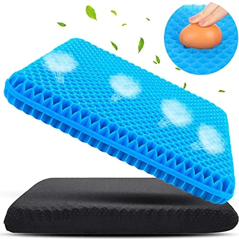 Ergonomisch Gelkussen voor Stoel – Drukverdelend Zitkussen voor Optimaal Zitcomfort