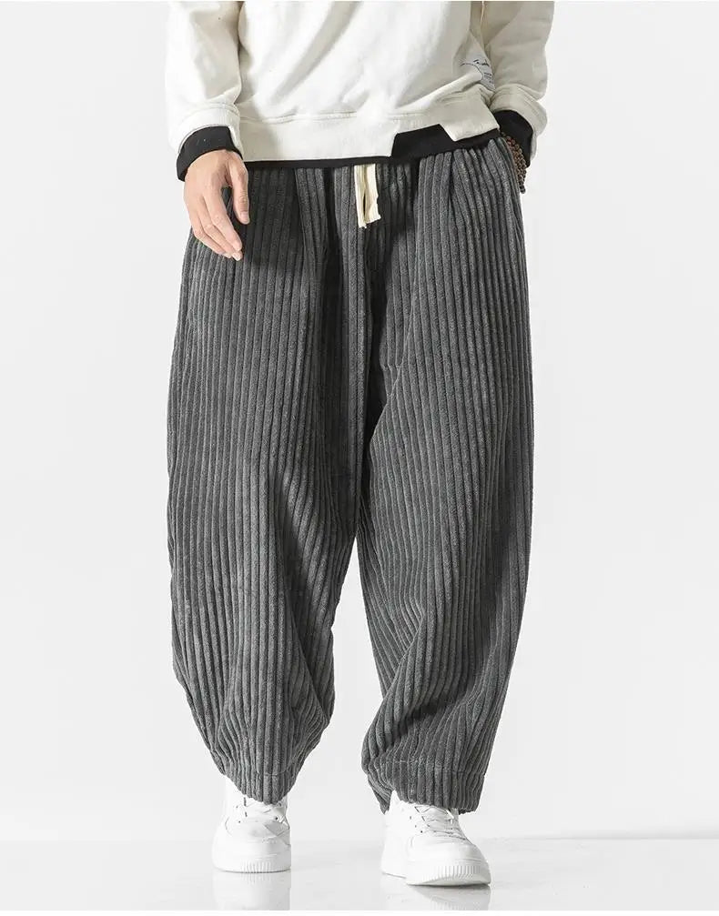 Heren Joggingbroek Ribgebreid Relaxed Fit Elastisch