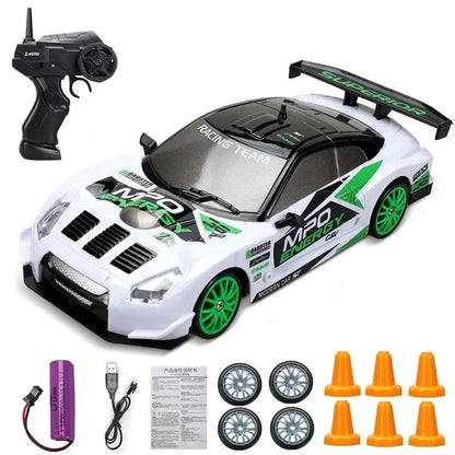 Minidrifter speelgoedauto RC-auto drift racer 2.4GHz afstandsbediening snelheid indoor outdoor kids jongens meisjes cadeau radiobestuurbare auto elektrisch voertuig