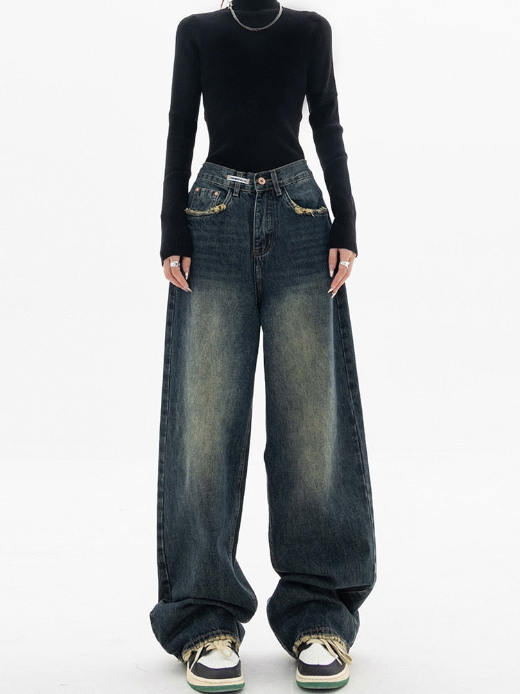 Dames Baggy Jeans Vintage Streetwear Y2K Stijl