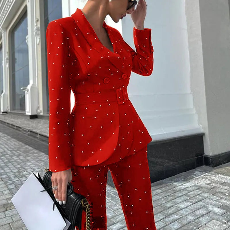 Vrouwelijke Jas en Broek Combinatie