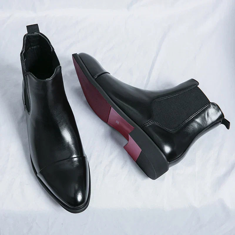 Heren Chelsea Boots Rode Zool – Stijlvolle Laarzen voor Mannen