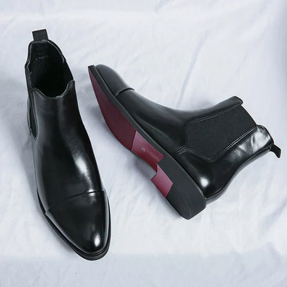 Heren Chelsea Boots Rode Zool – Stijlvolle Laarzen voor Mannen