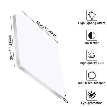 Badkamerlamp Plafond LED Vierkant 48W 6500K IP44 5400LM