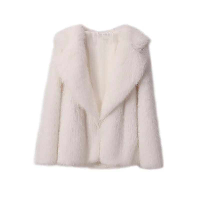 Dames Faux Fur Jas Slank en Stijlvol
