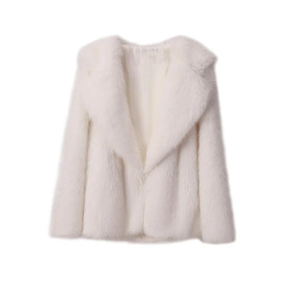 Dames Faux Fur Jas Slank en Stijlvol