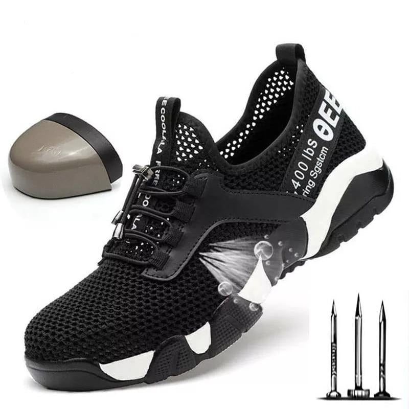 Heren Werkschoenen S3 Staalneus Ademend Anti-Slip Zool - StudioMarella