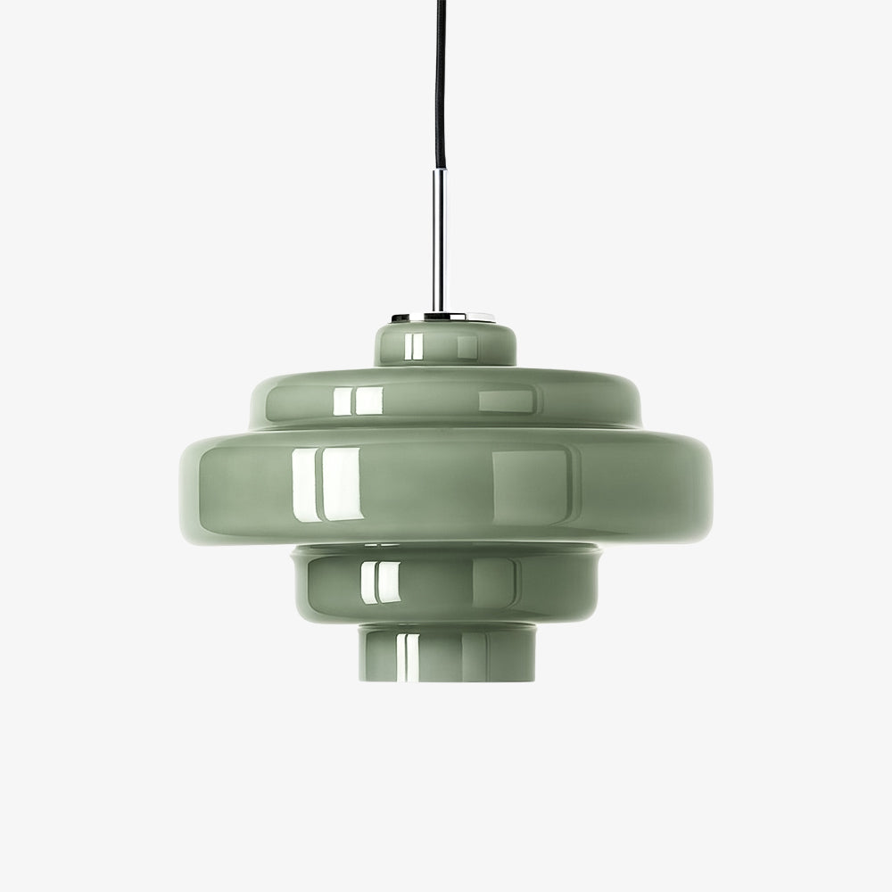 Gekleurde Glazen Hanglamp met Verstelbare Ophanging – Moderne Lichtpunt voor Eetkamer Keuken Woonkamer