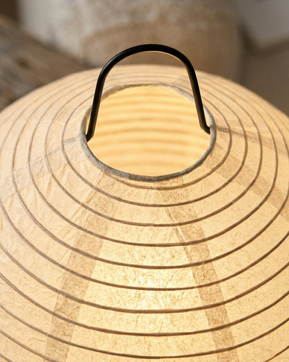 Japanse Tafellamp Sakura met Rijstpapier & Driepoot – Minimalistisch Design Warm Wit Licht – Ø28cm H48cm
