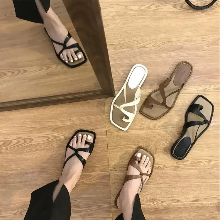 Dames Sandalen Zomerse Clip Sluiting